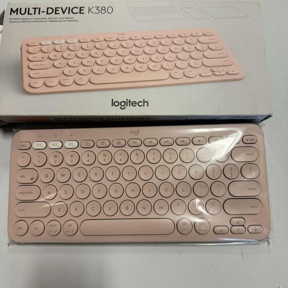 Logitech K380 Multi Device Bluetooth Scissor Keyboard Pink - Picture 4 of 14
